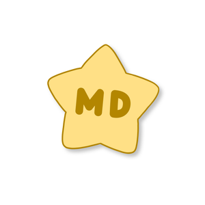 Doctor of Medicine (MD) Star Pin